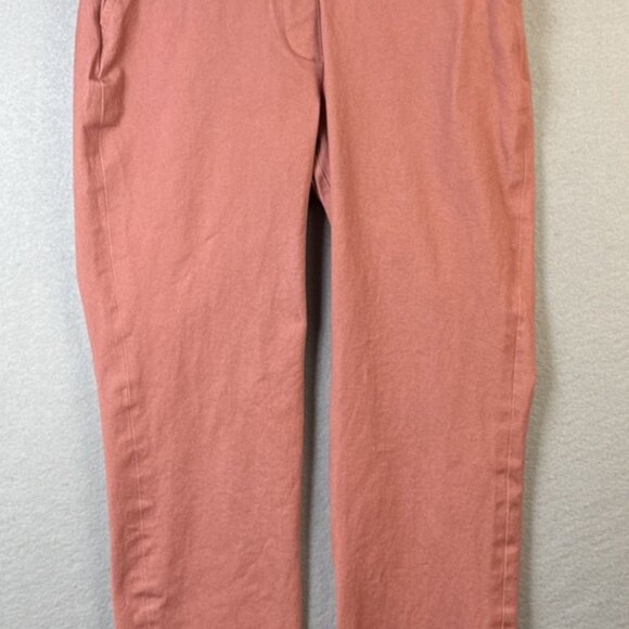 Spanx On The Go Pants Womens Size XS Ankle Crop Slim Straight Terracotta Pink - Picture 1 of 11